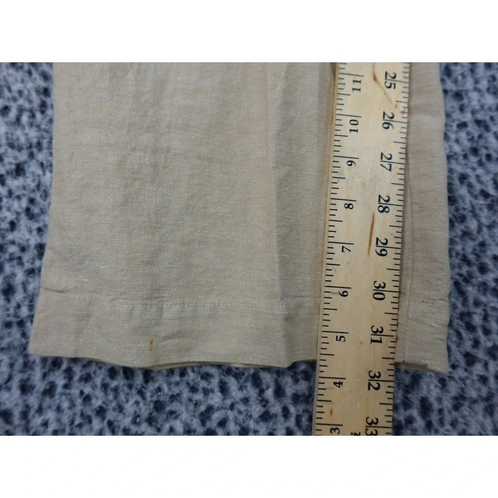 Banana Republic Pants Mens 36x32 Tan Relaxed Fit Linen Cotton Chino